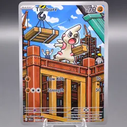 Timburr 125/086 Illustration Rare SV: Black Bolt Pokemon TCG NM - Image 1