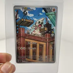Timburr - 125/086 Illustration Rare SV: Black Bolt Pokemon TCG - NM - Image 1