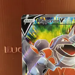 Pokemon TCG Full Art Rhyperior V #181/189 Darkness Ablaze Set M/NM - Image 2