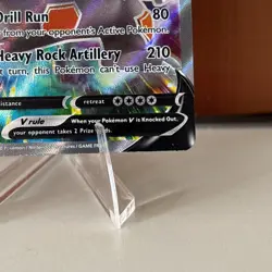 Pokemon TCG Full Art Rhyperior V #181/189 Darkness Ablaze Set M/NM - Image 4