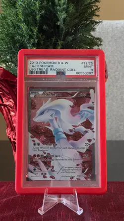 2013 POKEMON B&W LEGEND TREASURES RADIANT COLL #RC22 FULL ART/RESHIRAM PSA 9 - Image 1