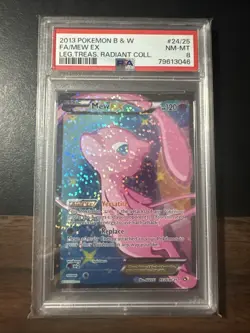 2013 POKEMON B&W LEGEND TREASURES RADIANT COLL #RC24 FULL ART/MEW EX PSA 8 - Image 1