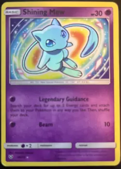 Pokemon TCG Shining Mew Holo Rare Card 40/73 Shining Legends Series - Image 1