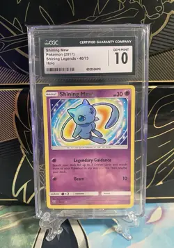 Pokemon Shining Legends CGC 10 Gem Mint Shining Mew 40/73 - Image 1