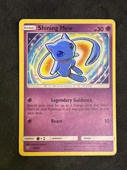 Pokemon TCG Shining Mew Holo Rare Card 40/73 Shining Legends - Image 1