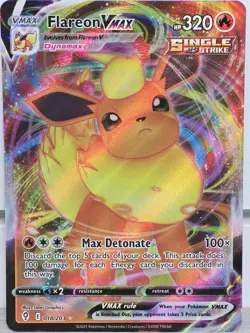 Pokemon Card TCG Flareon VMAX 018/203 SWSH Evolving Skies 2021 Full Art Holo NM - Image 5