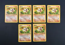 6 NM/LP+ Mankey 1st Edition Jungle Set 55/64 Pokemon Cards - Image 1