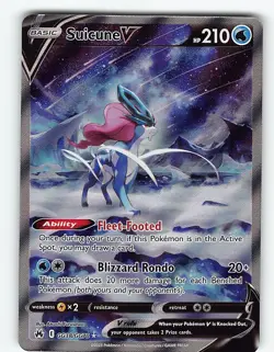 SUICUNE V GG38/GG70 HOLO RARE V CROWN ZENITH GALARIAN GALLERY POKEMON NM - Image 2