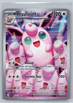 Wigglytuff 105/094 Illustration Rare Holo Me02 Phantasmal Flames Pokemon NM - Image 1