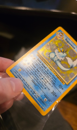 Vaporeon #12/64 - Jungle NO SYMBOL - Holo Rare - MP Moderately Played - Pokemon - Image 3