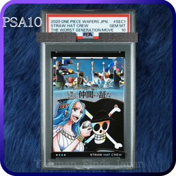 PSA 10 One Piece Wafers Card Luffy Vivi Japanese Straw Hat Crew SEC 2020 - Image 1