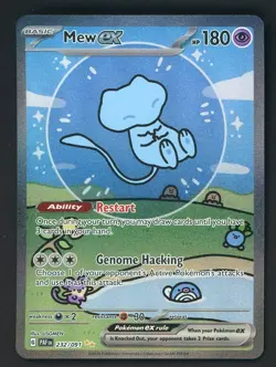 Pokemon TCG Paldean Fates Bubble Mew EX 232/091 Special Illustration Rare SIR - Image 1