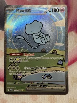 Pokemon TCG Paldean Fates Bubble Mew EX 232/091 Special Illustration Rare SIR - Image 1