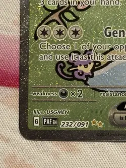 Pokemon TCG Paldean Fates Bubble Mew EX 232/091 Special Illustration Rare SIR - Image 4
