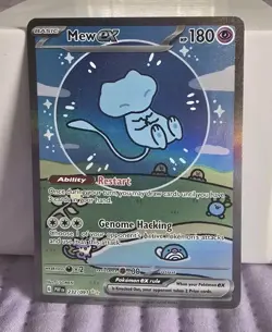 Pokemon TCG Paldean Fates Bubble Mew EX 232/091 Special Illustration Rare SIR NM - Image 1