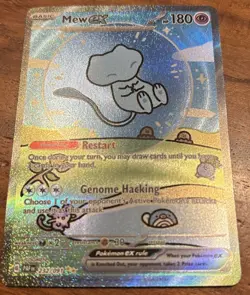 Pokemon TCG Paldean Fates Bubble Mew EX 232/091 Special Illustration Rare SIR NM - Image 1