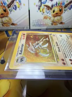 Pokemon TCG Kabutops Holo Rare Unlimited Card 9/62 Fossil Damaged - Image 5