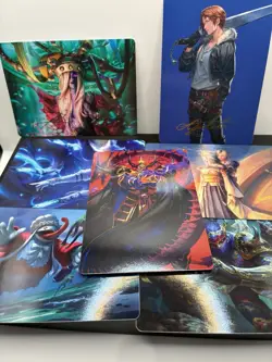 Art Series Lot Final Fantasy Magic The Gathering MTG NM Inc Two Signature Cards - Image 1