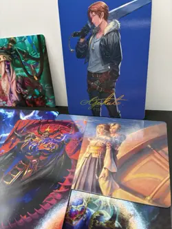 Art Series Lot Final Fantasy Magic The Gathering MTG NM Inc Two Signature Cards - Image 2