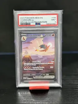Pokemon TCG Charizard EX 199/165 SV Scarlet & Violet 151 Card PSA 9 Mint - Image 1