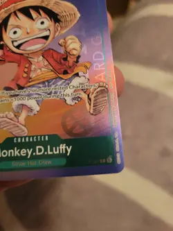 Monkey D Luffy P-037 1st Anniversary Tournament STAMP Promo Holo One Piece Card - Image 3