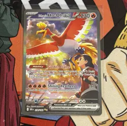 Ethans Ho-Oh EX 230/182 Destined Rivals Special Illustration Rare Pokemon Card - Image 1
