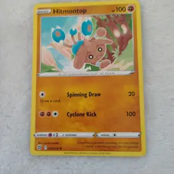 Hitmontop 072/172 (NM, Pokemon Card, Brilliant Stars, 2022, Fighting, Uncommon) - Image 1