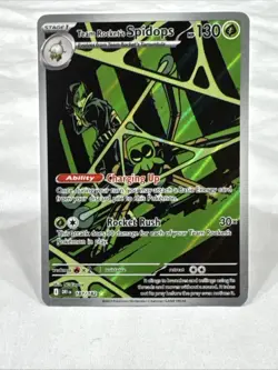 Team Rocket's Spidops 187/182 Illustration Rare Pokemon Card SV10: DRI - Image 1