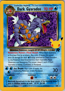 Dark Gyarados - 8/82 - Pokemon Celebrations Classic Collection Holo Rare Card NM - Image 1