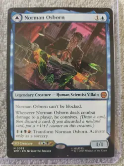 Norman Osborn/ Green Goblin Marvel's Spider-Man MTG Regular Double Sided Card - Image 1