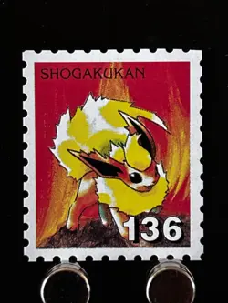 Flareon Pkemon Stamp Shogakukan Nintendo Japanese Japan Card TCG Very Rare P - Image 1