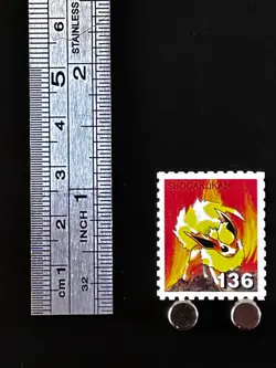 Flareon Pkemon Stamp Shogakukan Nintendo Japanese Japan Card TCG Very Rare P - Image 2