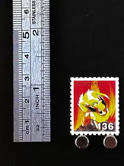 Flareon Pkemon Stamp Shogakukan Nintendo Japanese Japan Card TCG Very Rare P - Image 3
