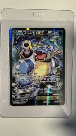 Pokemon TCG Blastoise EX Black Star Promo Holo Card XY122 - Image 1