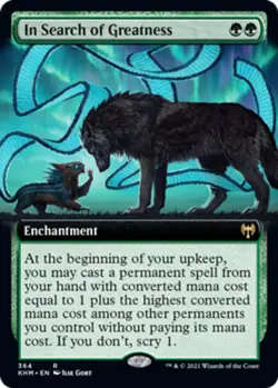 MTG - In Search of Greatness - Extended Art - Kaldheim - NM, English Magic FLAT - Image 1