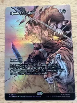Hunter's Insight Borderless Foil - Mythic - Marvel Universe Eternal-Legal MTG - Image 1