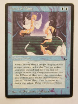 Dance of Many The Dark Very Light Play MTG Magic the Gathering Blue Vintage - Image 1