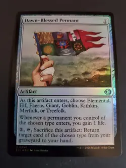 Dawn-Blessed Pennant FOIL - Lorwyn Eclipsed MTG ECL NM - Image 1