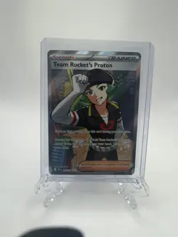 Team Rocket’s Proton 227/182 Destined Rivals Trainer Full Art Pokemon TCG MINT - Image 1