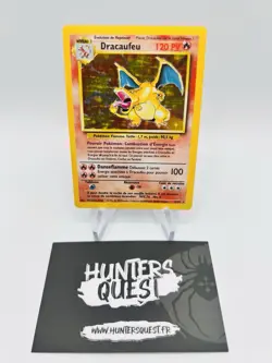 Carte Pokemon Dracaufeu Holo 4/102 Set de Base Edition 2 Wizards FR - Image 1