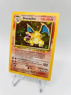 Carte Pokemon Dracaufeu Holo 4/102 Set de Base Edition 2 Wizards FR - Image 2