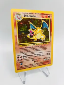 Carte Pokemon Dracaufeu Holo 4/102 Set de Base Edition 2 Wizards FR - Image 3
