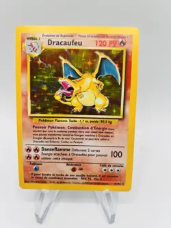 Carte Pokemon Dracaufeu Holo 4/102 Set de Base Edition 2 Wizards FR - Image 4