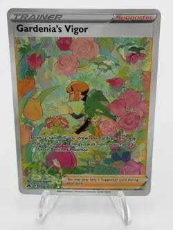 Pokemon Sword-Shield Full Art Gardenias Vigor Crown Zenith #GG61 - Image 1