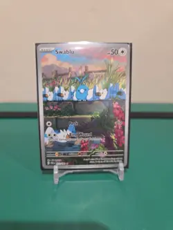 Pokemon paradox Rift Swablu 213/182 Illustration Rare Near Mint - Image 1