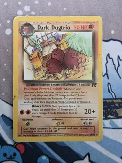 Dark Dugtrio (23) Rare Unlimited Team Rocket 23/82 HP Pokemon TCG - Image 1