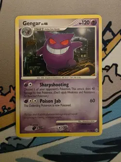 Pokemon TCG Gengar Lv. 46 17/99 Platinum Arceus Regular Rare Vintage 2009 - Image 1