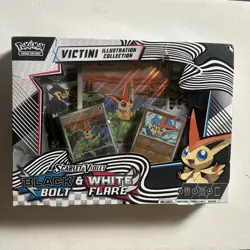Pokemon TCG Black Bolt & White Flare Unova Victini Illustration Collection Box - Image 1