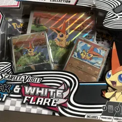 Pokemon TCG Black Bolt & White Flare Unova Victini Illustration Collection Box - Image 2