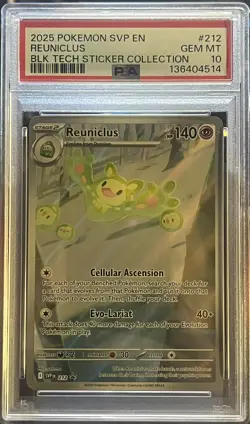 2025 POKEMON SVP EN-SV BLACK STAR PROMO #212 REUNICLUS PSA 10 - Image 3
